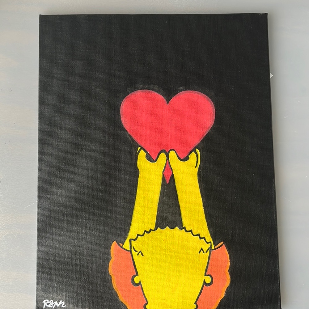 SIMPSONS handmade painting (support your local artists)